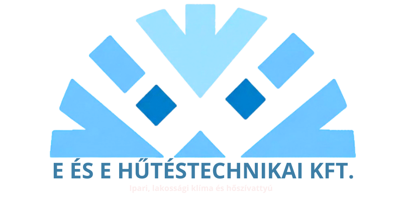 Klíma és hőszívattyú szerelés logó-E-E hűtéstechnikai Kft.